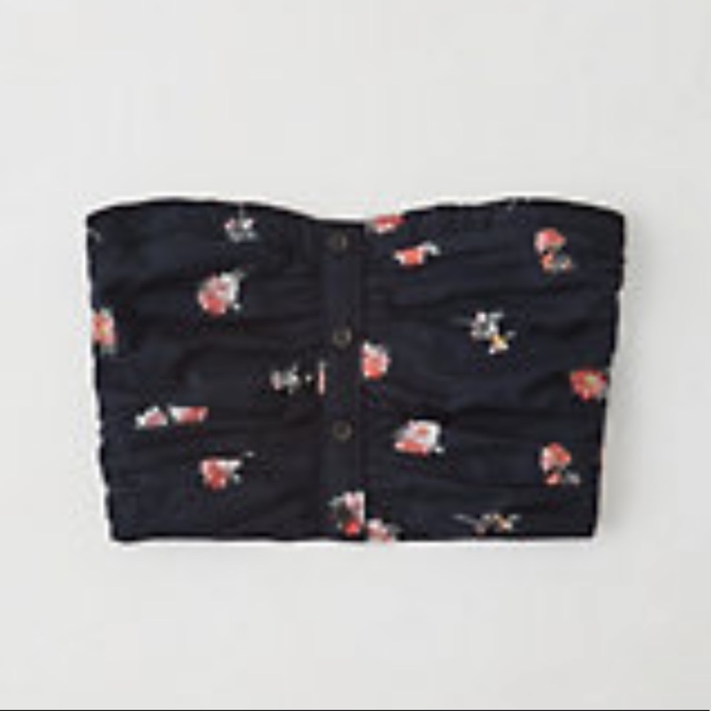 Abercrombie & Fitch Button-Front Tube Top
